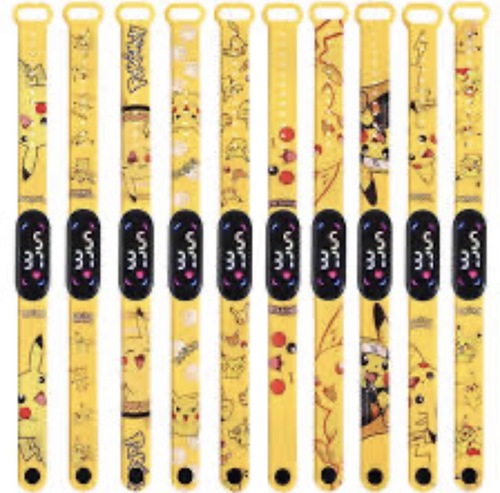 שעון דיגיטלי לילדים Pokémon Pikachu LED Digital Kids Watch