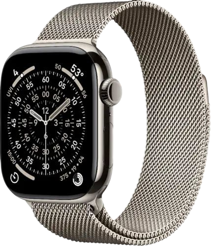 שעון חכם 42mm Watch 11 GPS+Cell Natural Titanium Natural Milanese Loop