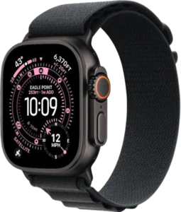 שעון חכם 49mm Watch Ultra 3 GPS+Cell Black Titanium| Black/Charcoal Loop