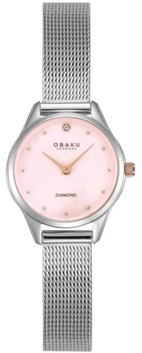 Obaku V297SXCPMC-PTV גודל קטן ועדין נשים משובץ יהלום
