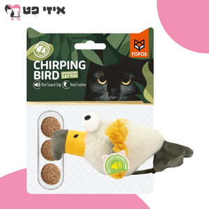 פופוס צעצוע נשר מצייץ אינטראקטיבי עם קטניפ לחתול FOFOS