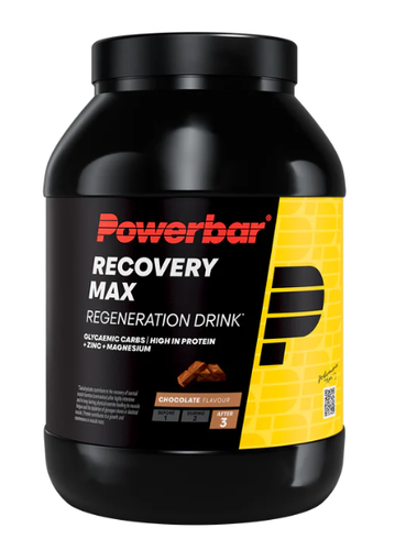 אבקה להכנת משקה חלבון 1144 גרם Powerbar Recovery Max Chocolate