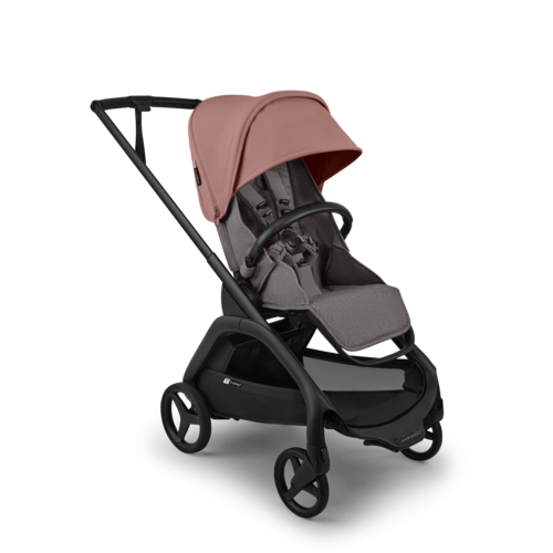 עגלת תינוק בוגבו דרגונפליי פלוס – Bugaboo Dragonfly Plus צבע אפור גגון ורוד דאסטי