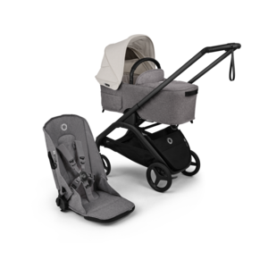 עגלת תינוק בוגבו דרגונפליי פלוס – Bugaboo Dragonfly Plus צבע אפור גגון לבן מיסטי