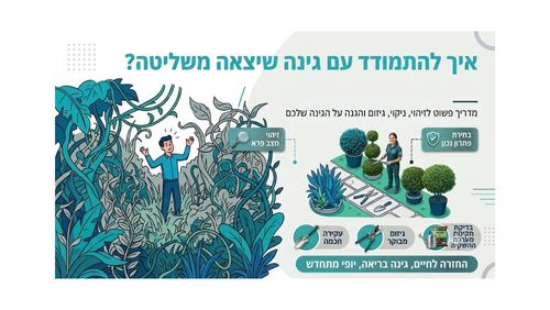 הגינה יצאה משליטה? שיטת 4 התחנות להחזרת הגינה לחיים