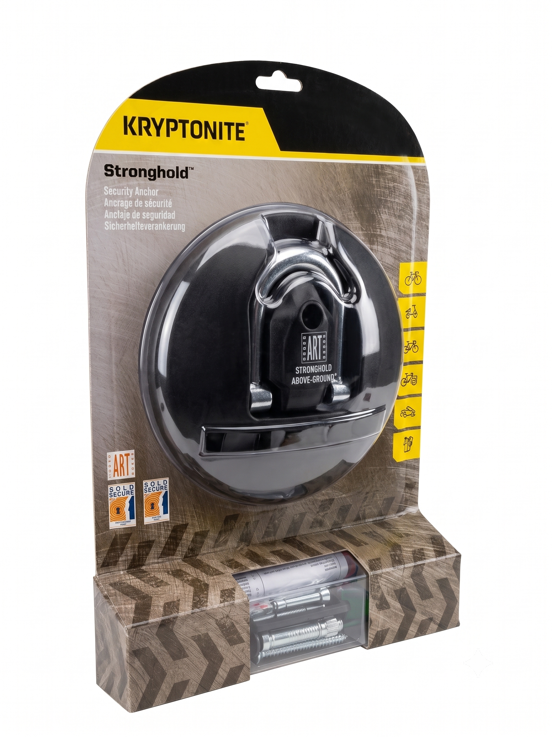 עוגן קריפטונייט Kryptonite Stronghold Anchor Lock