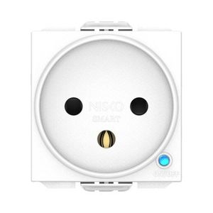  שקע חכם מובנה לסדרת NISKO SWITCH לבן זיגבי 