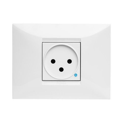  שקע חכם מובנה לסדרת NISKO SWITCH לבן זיגבי 