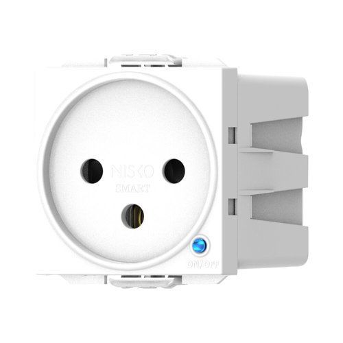  שקע חכם מובנה לסדרת NISKO SWITCH לבן זיגבי 