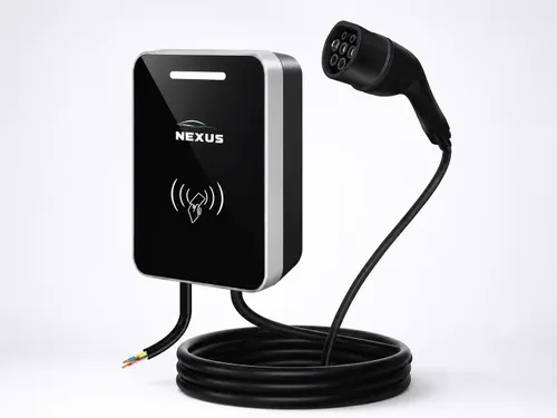 עמדת טעינה חכמה Nexus App 22KW עם כבל 8 מטר מובנה