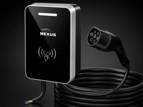 עמדת טעינה חכמה Nexus App 22KW עם כבל 8 מטר מובנה