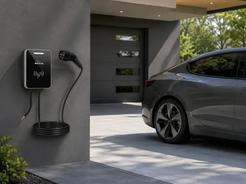 עמדת טעינה חכמה Nexus App 22KW עם כבל 8 מטר מובנה