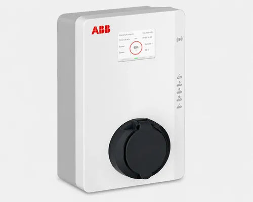עמדת טעינה AC מנוהלת, 22kw/32A שקע מתאם T2, צג 