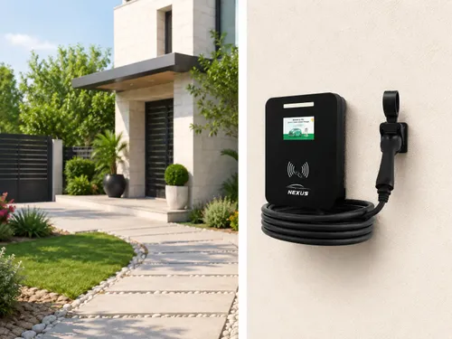 עמדת טעינה חכמה Nexus Touch 22KW עם כבל 5 מטר מובנה