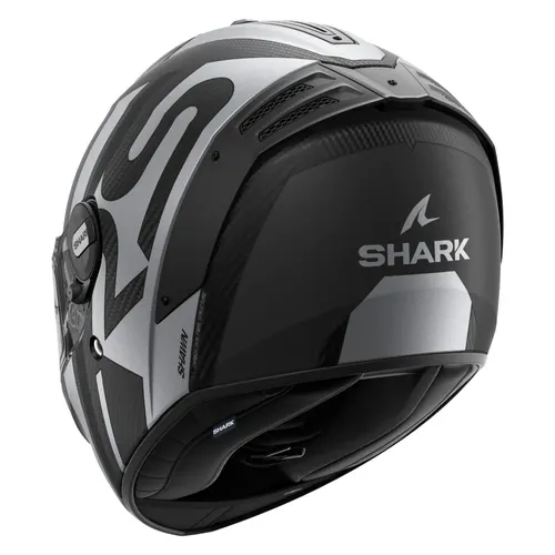 קסדה מלאה SPARTAN RS CARBON SHAWN מבית SHARK - שחור לבן