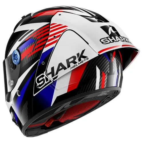 קסדה מלאה AERON-GP FIRSTLAP מבית SHARK - לבן כחול אדום