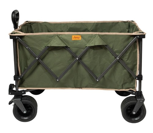 עגלת חוף מתקפלת JEEP EasyGo PRO נפח 180 ליטר - צבע ירוק