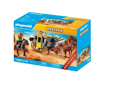 משחק פליימוביל שוד כרכרות במערב הפרוע לגילאי 4+