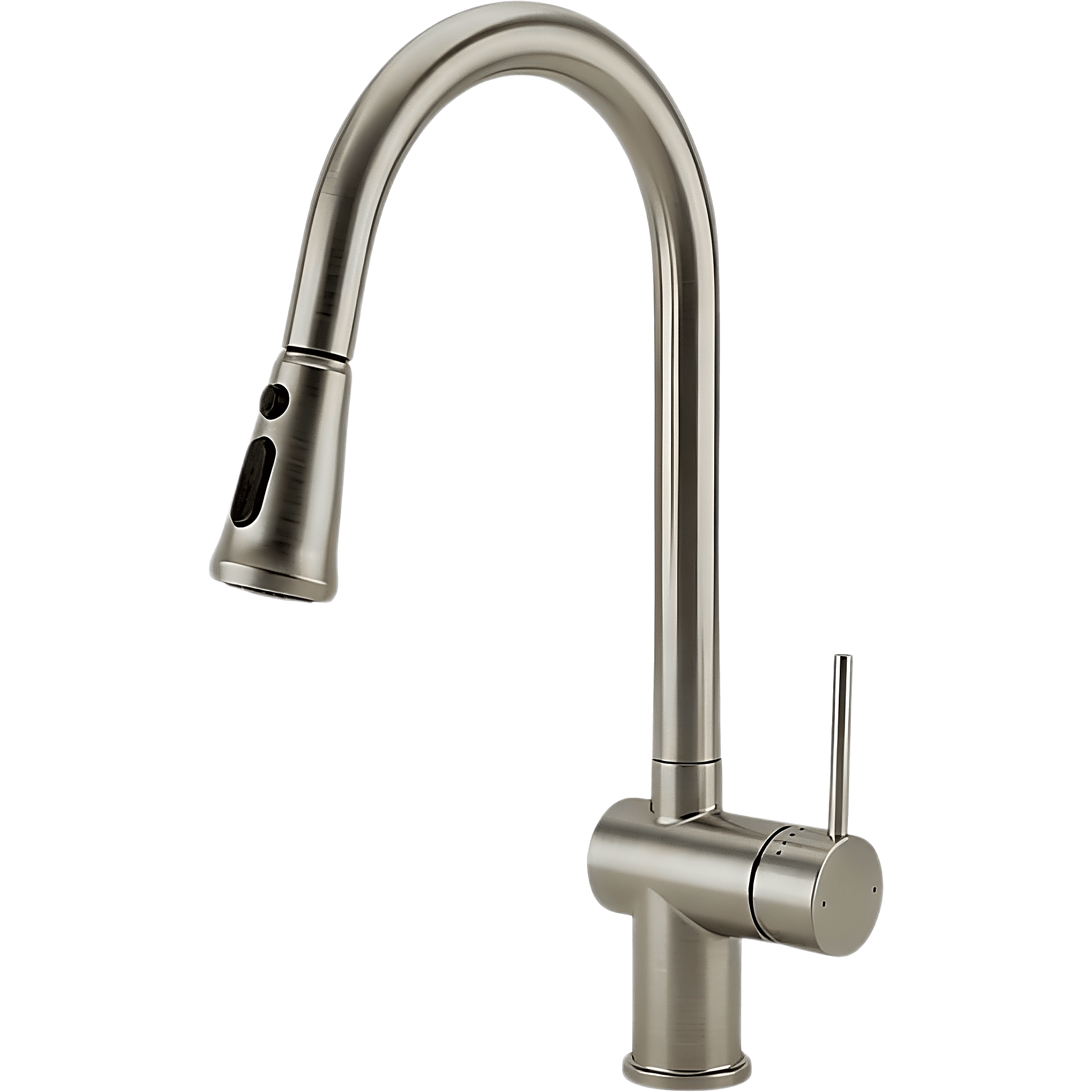 ברז נשלף לכיור מטבח אדיר | חמת בייסיק | ניקל מוברש