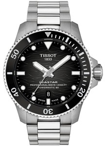 Tissot T1209071105100 SEASTAR 600M 44MM אוטומטי 600M צלילה