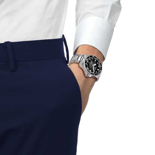 Tissot T1209071105100 SEASTAR 600M 44MM אוטומטי 600M צלילה