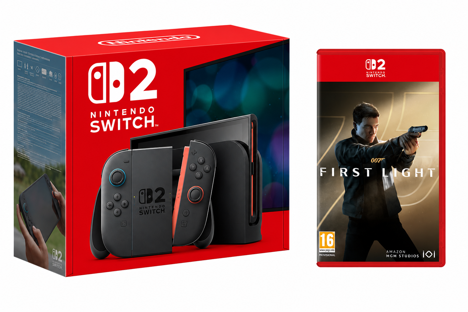 Nintendo Switch 2 באנדל עם קוד למשחק 007 First Light