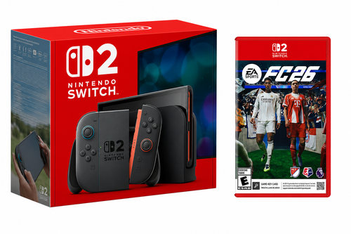 Nintendo Switch 2 באנדל עם קוד למשחק FIFA 2026