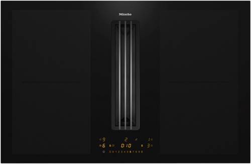 כיריים אינדוקציה PowerFlex XL בשילוב קולט אדים בנוי 80 ס”מ MIELE דגם: KMDA 7476 FL