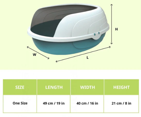 ארגז צרכים פתוח לחתולים אמפט שרבין - M Pets Sherbin Litter Tray
