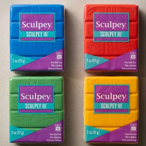 חימר פולימרי 57 גר Sculpey III- מגוון צבעים