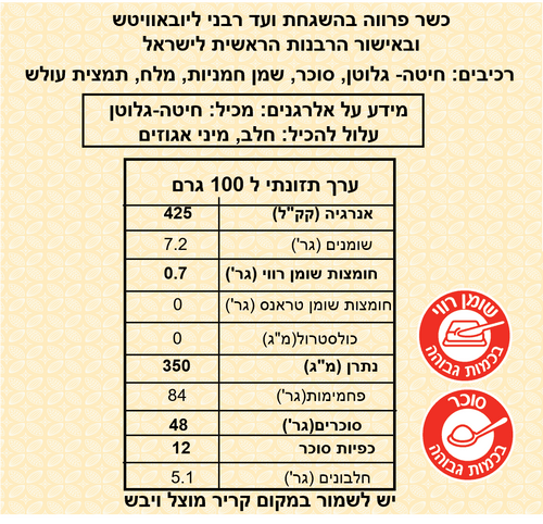 שבבי קרמל (פייטה) 1 ק