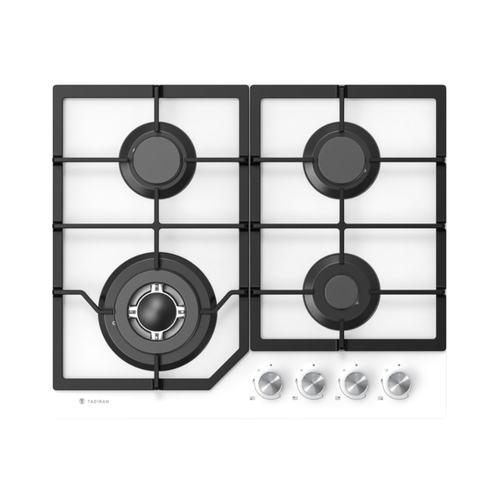 כיריים גז 4 מבערים 60 זכוכית לבנה דגם TADGH60GW תדיראן TADIRAN