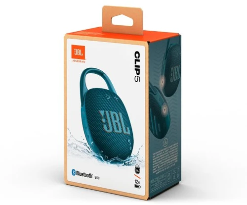 רמקול בלוטוס נייד JBL Clip 5 כחול יבואן רשמי
