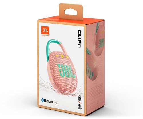 רמקול בלוטוס נייד JBL Clip 5 ורוד יבואן רשמי