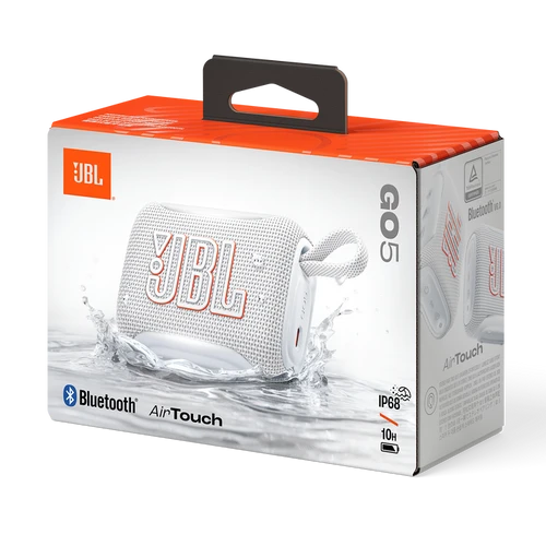 רמקול בלוטוס נייד JBL GO 5 לבן יבואן רשמי