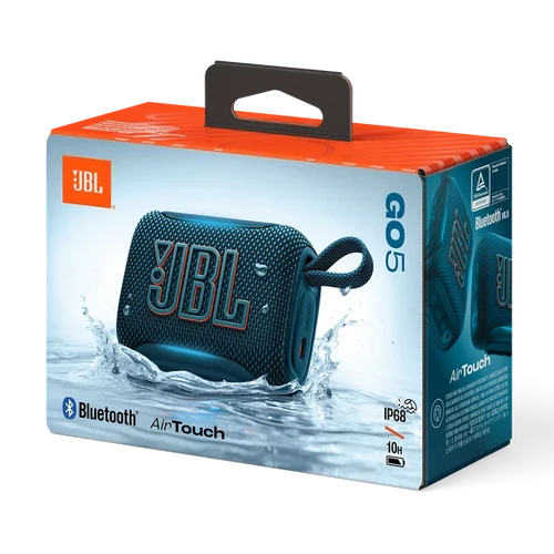 רמקול בלוטוס נייד JBL GO 5 כחול יבואן רשמי