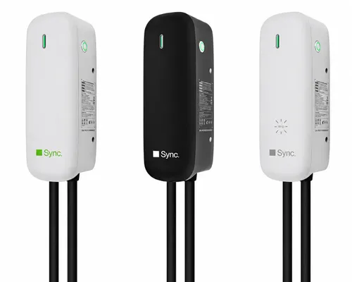 עמדת טעינה 22X2kw/32A AC כבל 5 מ' + מתאם T2 דגם CC30 White APP תוצרת Sync