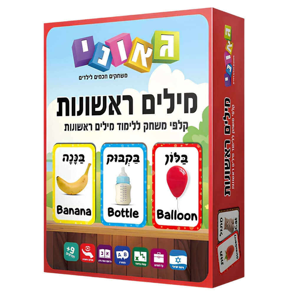 כרטיסיות מילים ראשונות - גאוני
