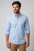 חולצה תכלת NON IRON בד אוקספורד