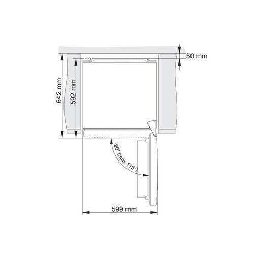 מקרר מקפיא תחתון 320 ליטר Gorenje NRK619EABXL4 נירו' מושחרת *יחידה