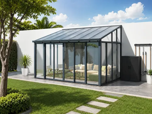 פרגולה אלומיניום סגורה דגם Garden Top - MANDY A