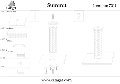 מתקן גירוד קטגט סאמיט לחתול 7011 Catagat Summit