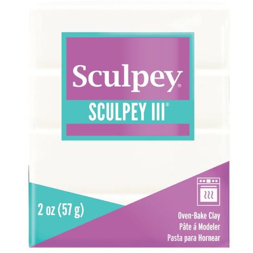 חימר פולימרי סקלפי 57 גר לבן- 302001 Sculpey III