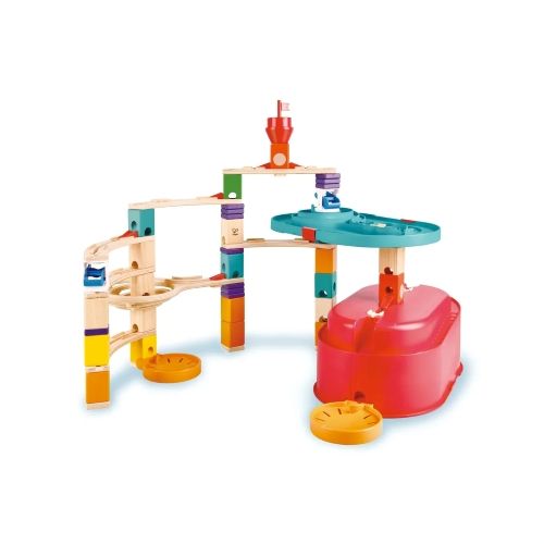 Hape סט בניית מסלולי גולות בדלי אחסון Hape