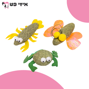 קטגט מארז צעצועי קטניפ לחתול 3 יח