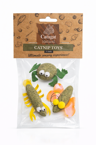 קטגט מארז צעצועי קטניפ לחתול 3 יח' Catagat Natural