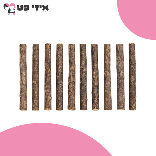 קטגט מארז מקלות מטאטבי טבעיים לחתול 10 יח' Catagat Natural