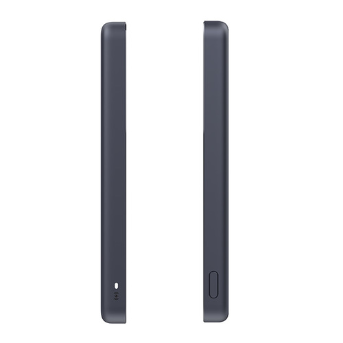 סוללת גיבוי מגנטית דקה במיוחד דגם Xiaomi Super Slim Magnetic Power Bank 5000mAh בצבע שחור
