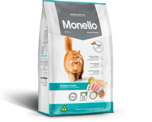 מונלו חתול עוף ודגים היירבול | Monello Cat Hairball Chicken and Fish