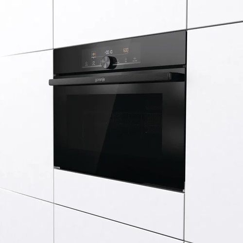 תנור בנוי משולב מיקרוגל - 50 ליטר Gorenje גורנייה BCM4547A10BG זכוכית שחורה